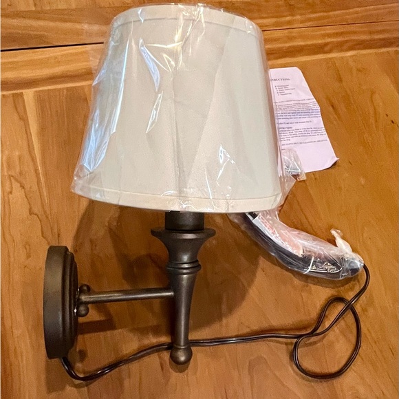 Regency Hill Braidy Farmhouse Rustic Bronze Plug-In Wall Lamp from Lamps Plus - Picture 6 of 9